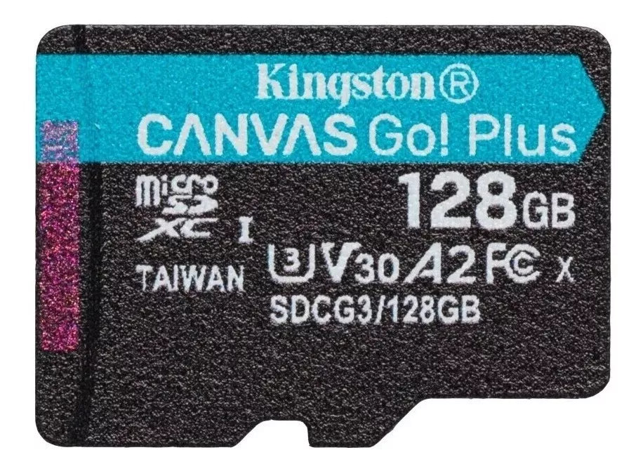 Memoria Micro Sd 128gb Kingston Canvas Sdcg3 170mb/s Negro