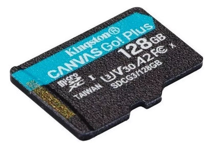 Memoria Micro Sd 128gb Kingston Canvas Sdcg3 170mb/s Negro