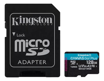 Memoria Micro Sd 128gb Kingston Canvas Sdcg3 170mb/s Negro