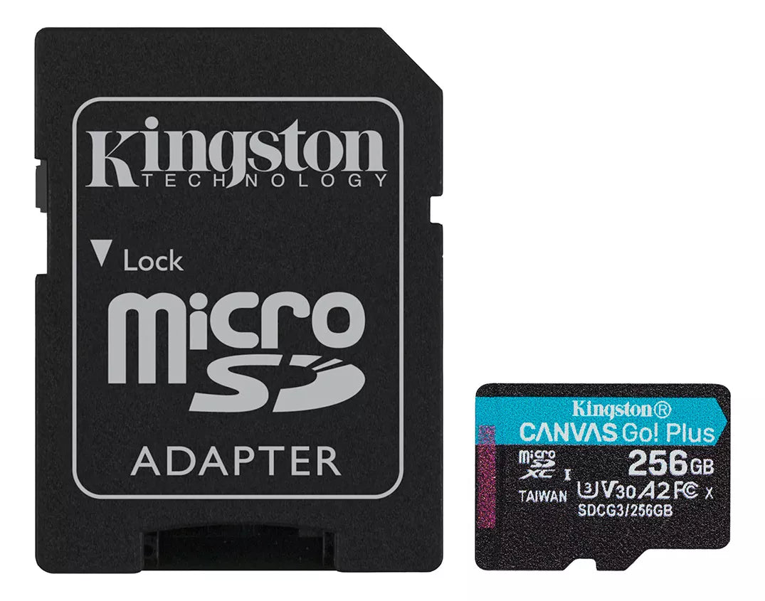 Memoria Micro Sd Kingston 256gb Canvas Go! Plus (v30 A2)